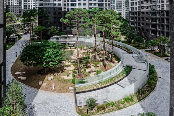 래미안 포레스티지 자연유산 모티브 시설물과 테마정원&nbsp;/삼성물산 제공