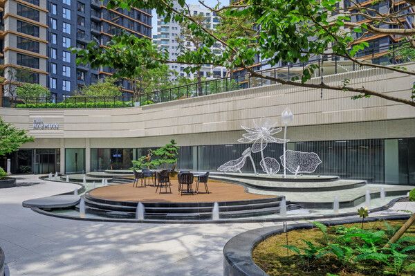 래미안 원펜타스 선큰정원 사진 /삼성물산 제공