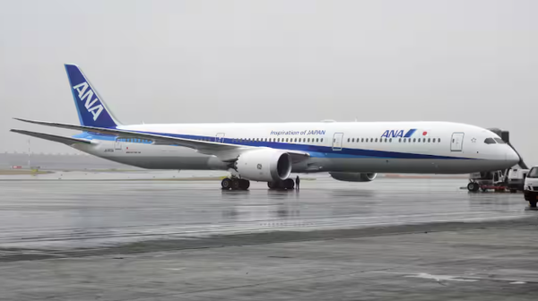 발화 소동이 발생한 전일본공수(ANA) 보잉 787-10 기종/산케이신문 보도분 갈무리(포인트경제)