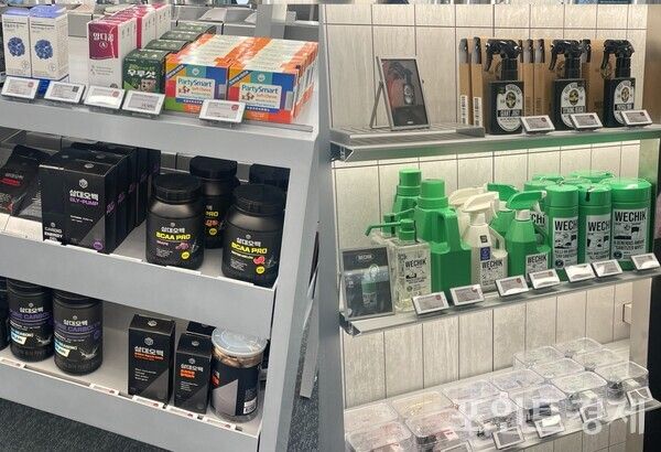 올리브영N 성수 '맨즈 에딧' 존에서만 구매가능한 차량 용품과 헬스 보충제 (포인트경제)