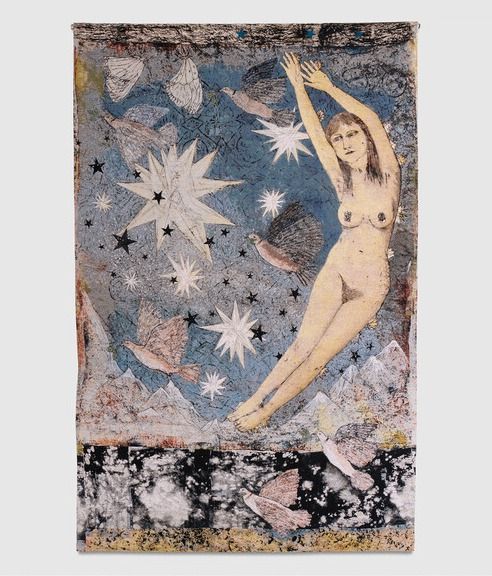 Kiki Smith, Sky, 2012, Cotton Jacquard tapestry, 287 cm × 190.5 cm /아모레퍼시픽미술관 제공
