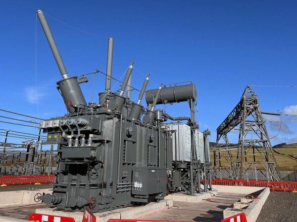 효성중공업이 2025년 영국 스코틀랜드에 설치한 초고압변압기 /효성중공업 제공