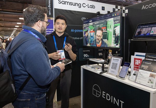 올해 1월 미국 라스베이거스에서 열린 'CES 2025' 당시 삼성전자 C랩 전시관 현장 /삼성전자 제공
