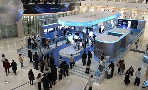 서울 영등포구 타임스퀘어 ‘갤럭시 스튜디오’ 전경 /삼성전자 제공