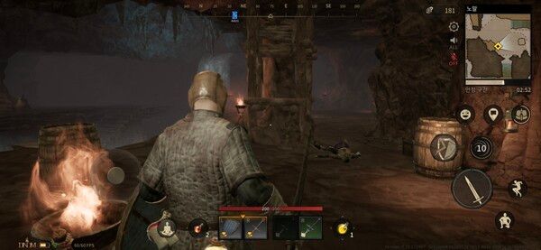 다크앤다커 모바일의 이번 소프트 론칭 버전은 던전내 명암이 더 선명해지고 부드러워졌다. /포인트경제