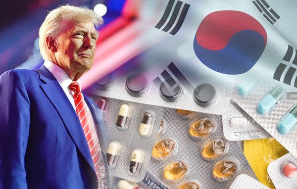 도널드 트럼프 미국 대통령과 K바이오 이미지 / 출처 - 트럼프 홈페이지, 프리픽 ⓒ포인트경제CG