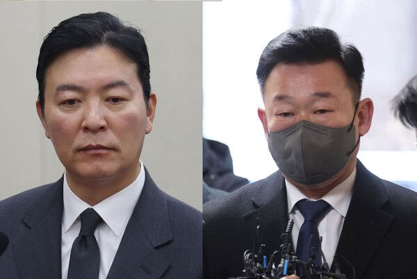 김성훈 경호처장과&nbsp;이광우 경호본부장 /사진=뉴시스