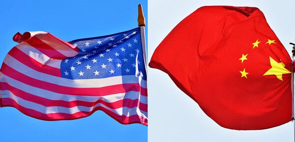 미국과 중국 국기 /사진=픽사베이