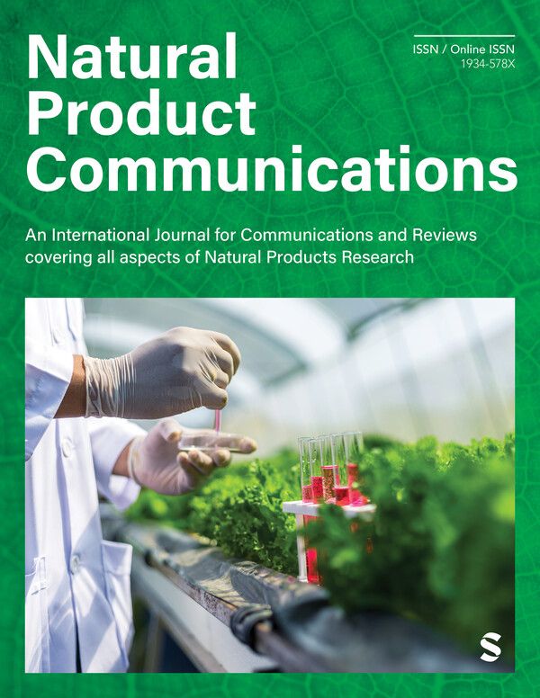 이번 연구논문이 게재된 국제 SCI급 학술 저널&nbsp;‘내추럴 프로덕트 커뮤니케이션(Natural Product Communications)’