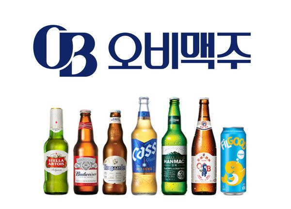 오비맥주 CI와 제품들 /오비맥주 갈무리