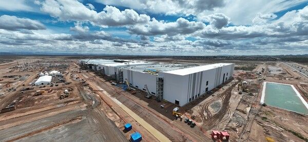 LG에너지솔루션이 건설중인 美 애리조나 원통형 공장 전경