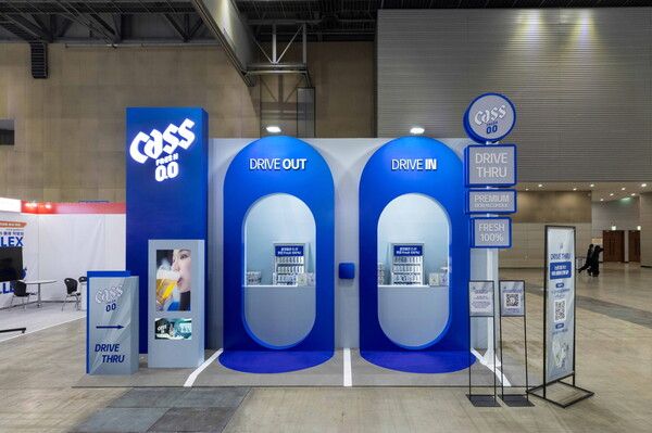 '2025 서울모빌리티쇼' 카스 0.0 브랜드 체험 부스 [사진=오비맥주](포인트경제)