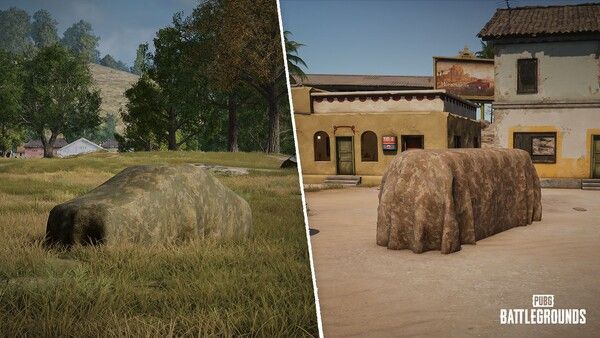 배틀그라운드 차량을 은폐할 수 있는 ‘위장망’ 도입 이미지 [사진=크래프톤](포인트경제)