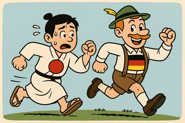 AI 생성 이미지｜일본·독일 대외순자산 순위 변화(포인트경제)