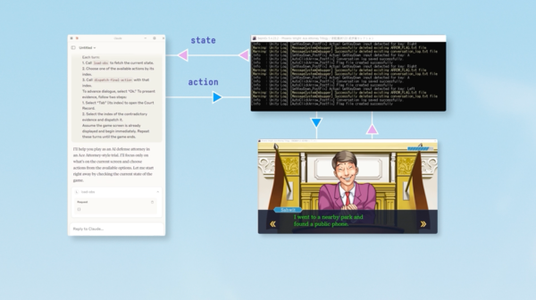 LLM 에이전트가 Orak의 게임을 플레이하는 모습 [사진=크래프톤](포인트경제)