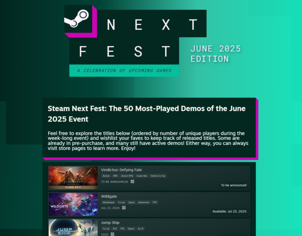 넥슨 '빈딕투스: 디파잉 페이트'가 스팀 넥스트 페스트에서 가장 많이 플레이된 데모에 선정됐다. [사진=넥슨] (포인트경제)