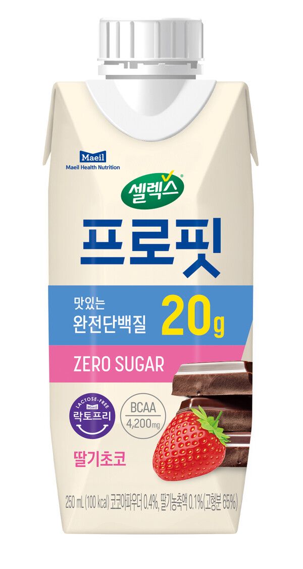 셀렉스 프로핏 딸기초코 제품 이미지 [사진=매일헬스뉴트리션](포인트경제)