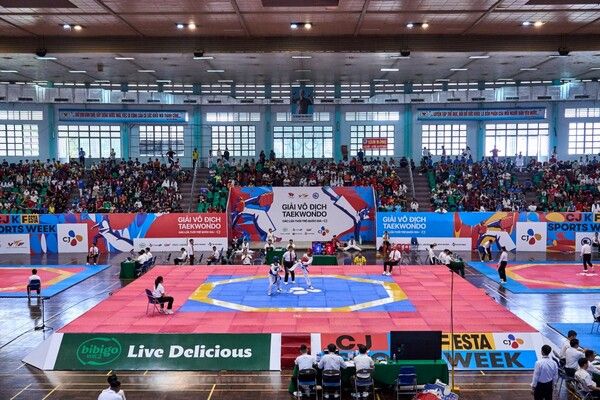 2024 CJ National Youth Taekwondo Championship 경기 장면&nbsp;/CJ그룹 제공