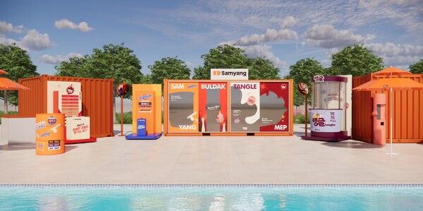 한강수영장 삼양식품 팝업존 [사진=삼양식품] (포인트경제)