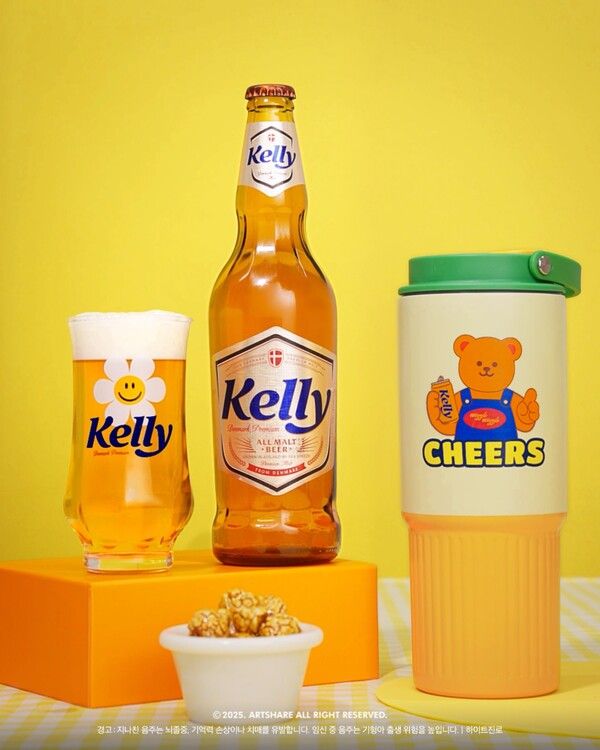 4월에 출시한 ‘켈리x위글위글 스페셜 에디션’은 소비자들에게 큰 호응을 얻으며, 완판을 기록했다. / 하이트진로 제공 (포인트경제)