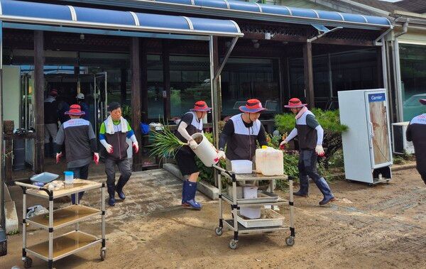 의령군 수해 현장에 봉사단 긴급 파견 /BNK경남은행 (포인트경제)