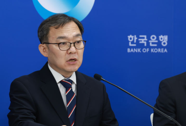 송재창 금융통계부장이 4일 서울 중구 한국은행에서 열린 '2025년 5월 국제수지(잠정) 기자설명회'에서 발언하고 있다. /한국은행