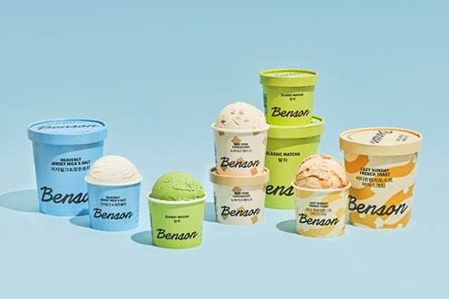 SSG닷컴 ‘미식관’에 입점하는 벤슨 4가지 맛 아이스크림 (왼쪽부터 저지밀크&말돈솔트, 말차, 뉴욕치즈케이크, 버터프렌치토스트)