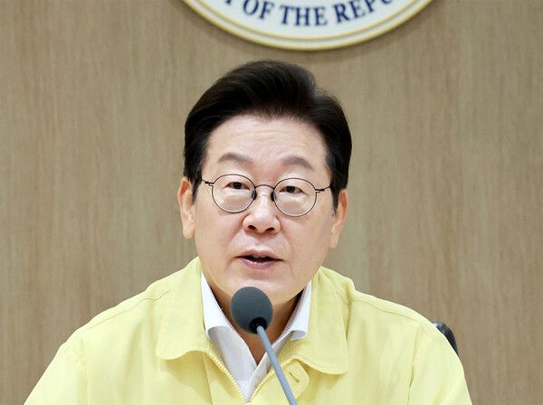 이재명 대통령이 18일 서울 용산 대통령실 청사에서 열린 제1회 을지국무회의 및 제37회 국무회의에서 발언하고 있다. /사진=뉴시스