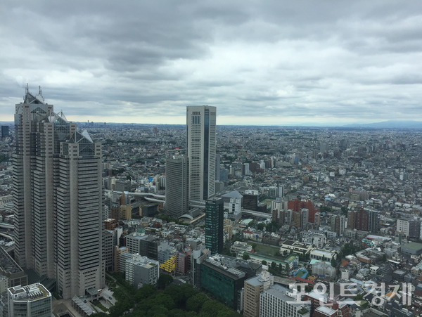 도쿄도청 전망대에서 내려다본 도심 전경 (기사와 직접 관련 없음)ⓒ포인트경제 박진우 특파원