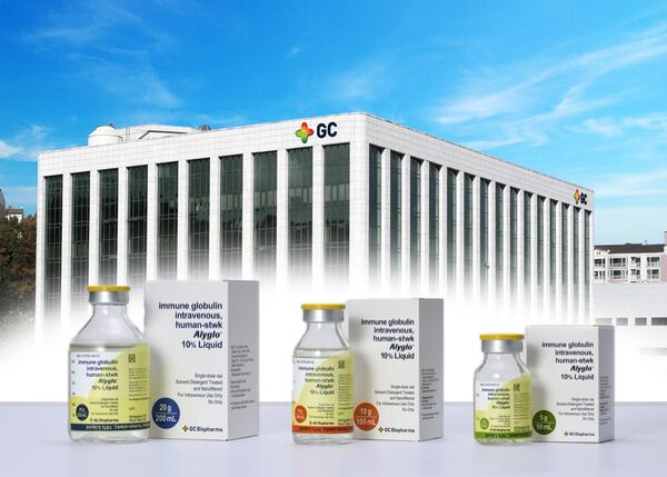 GC녹십자의 혈액제제 '알리글로' [사진=GC녹십자] ⓒ포인트경제CG