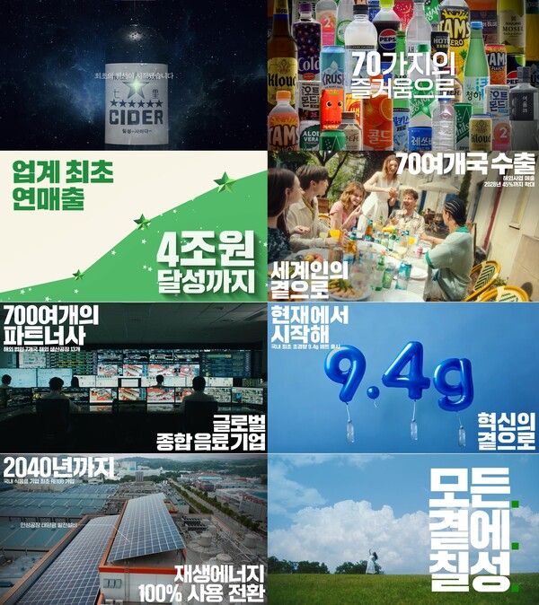 롯데칠성음료, 7년 만에 신규 홍보영상 공개