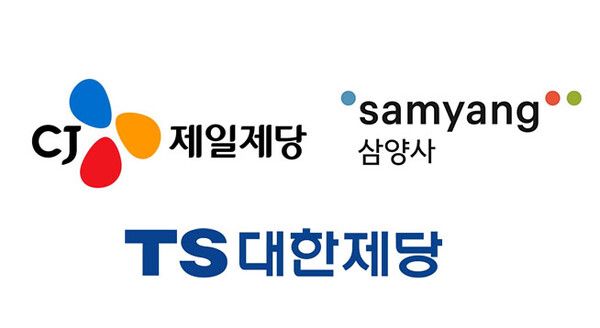  CJ제일제당, 삼양사, 대한제당