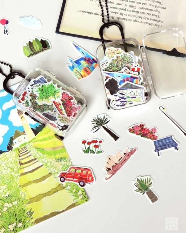 다이소 ‘캐리어 조각 스티커 세트’