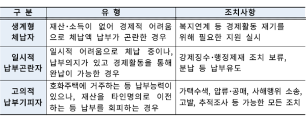 국세 체납관리단 운영 세부 계획 /국세청&nbsp;
