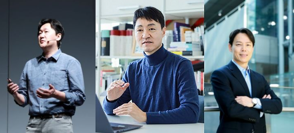 (왼쪽부터)&nbsp;김광현 네이버 CDO,&nbsp;유봉석 네이버 CRO,&nbsp;황순배 네이버 CHRO /네이버 제공