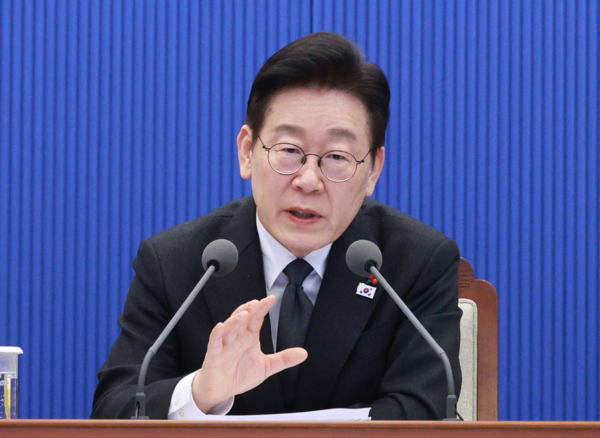 이재명 대통령이 29일 청와대에서 열린 수석보좌관회의에서 발언하고 있다. /사진=뉴시스