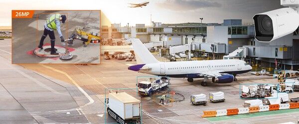 공항 내 작업자 움직임이나 물체 이동을 탐지·분석 하는 한화비전 AI 카메라 /한화비전 제공