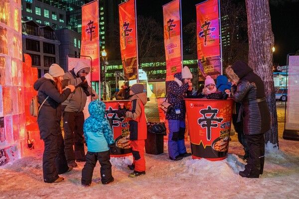 농심 캐나다 퀘백 윈터 카니발 신라면 브랜드존 사진 /농심 제공