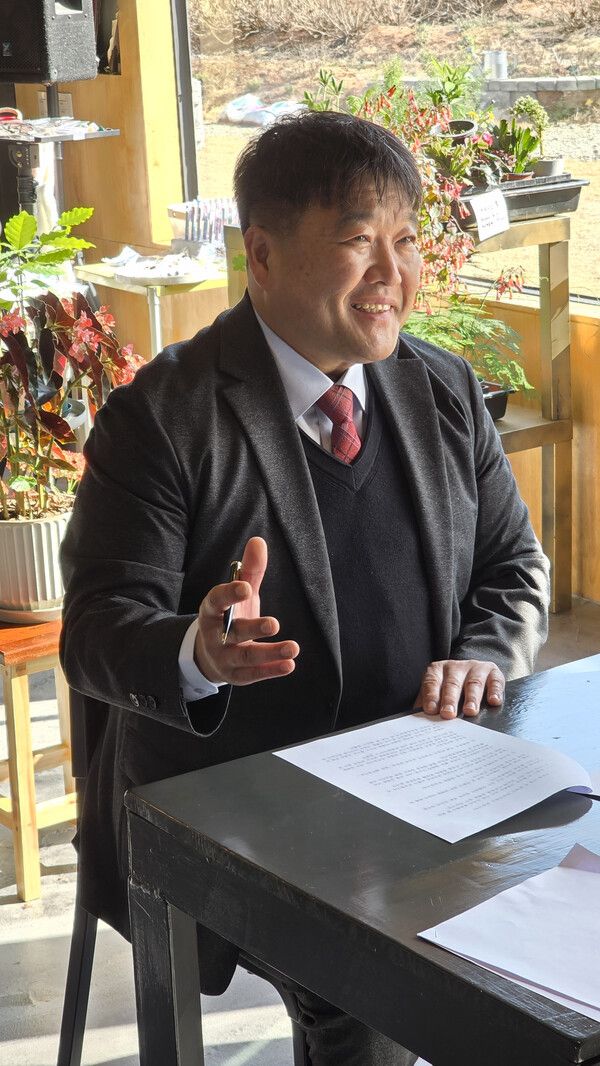 문준홍 남해군수 출마 예비후보 모습. [사진=포인트경제]