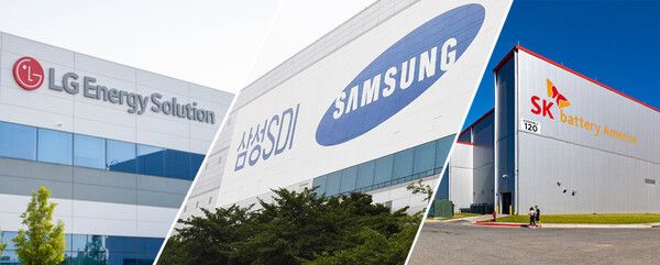 LG에너지솔루션, 삼성SDI, SK온 등 K-배터리 3사 ⓒ포인트경제CG