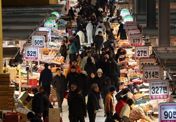 인천 남동구 남촌농산물도매시장 /사진=뉴시스