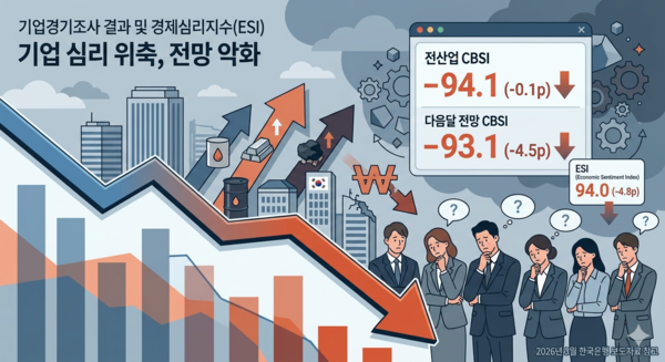 3월 기업 심리지수 하락 /AI이미지