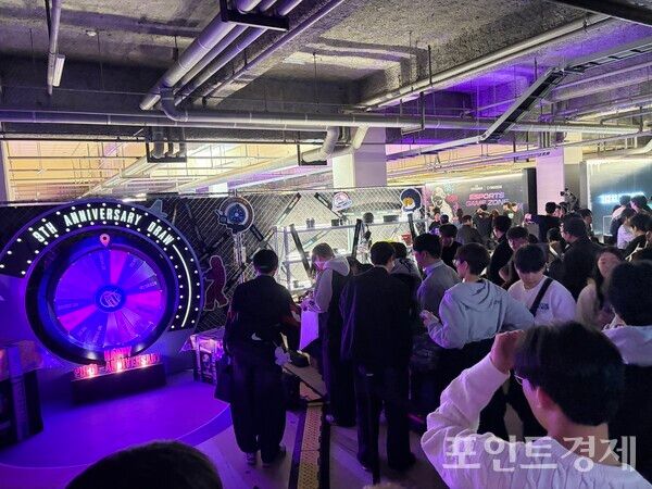 크래프톤의 대표작 'PUBG: 배틀그라운드' 출시 9주년 행사 현장. (포인트경제)