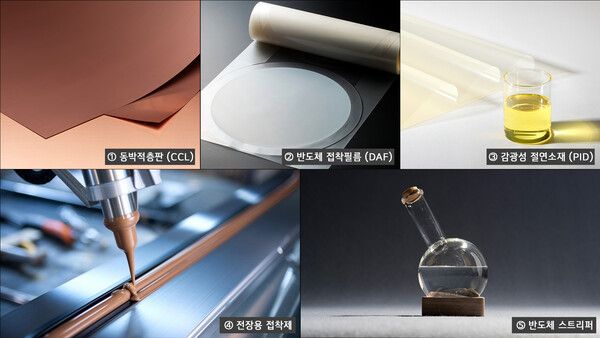 반도체·전장 분야에서 활용되는 LG화학의 고부가 전자소재 제품군 /LG화학 제공