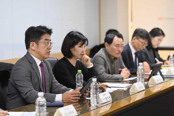 양기욱 산업통상부 산업자원안보실장이 5일 서울 종로구 한국생산성본부에서 열린 '석유 수급 및 시장 점검회의'에서 발언하고 있다. /사진=산업통상부