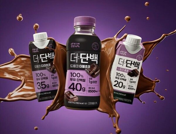 빙그레 더단백 홍보 포스터. /사진제공=빙그레