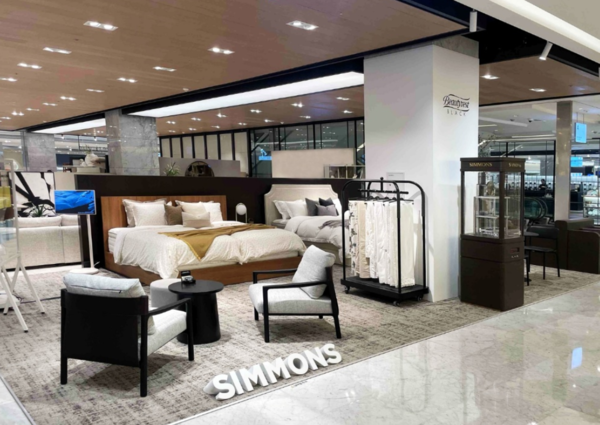 시몬스가 현대백화점 무역센터점에 오픈한 ‘뷰티레스트 블랙’ 팝업스토어의 모습 /시몬스 제공