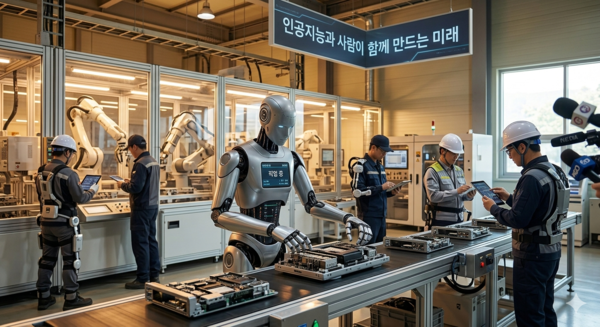 AI로봇의 작업 /AI이미지