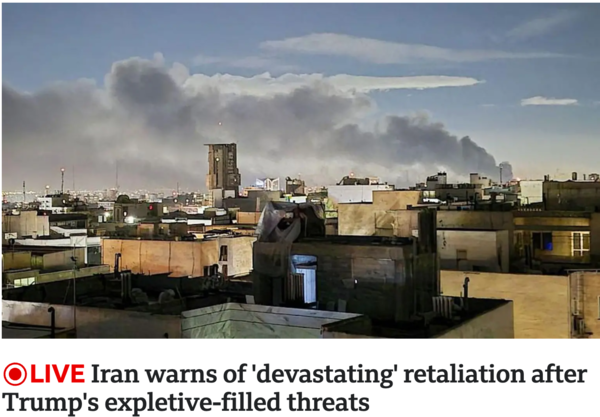 이란, 트럼프의 위협에 '파괴적인' 보복 경고 /BBC 갈무리