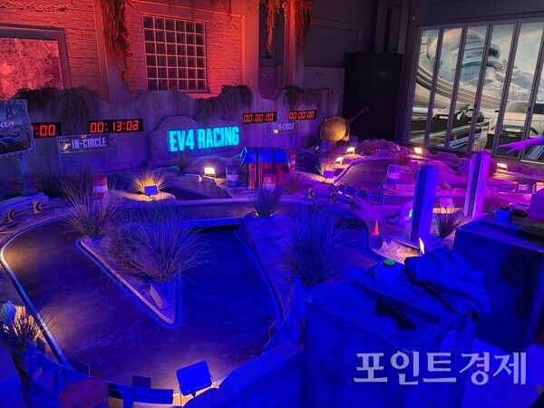 '기아 언플러그드 그라운드' 스탬프 투어 'EV4 RACING' 미션. (포인트경제)